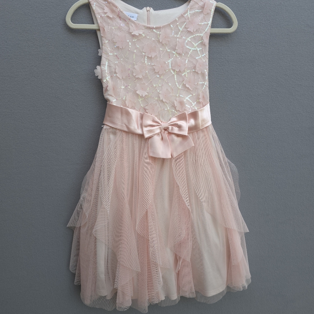 Bonnie Jean Girls Pink Dress Size 16